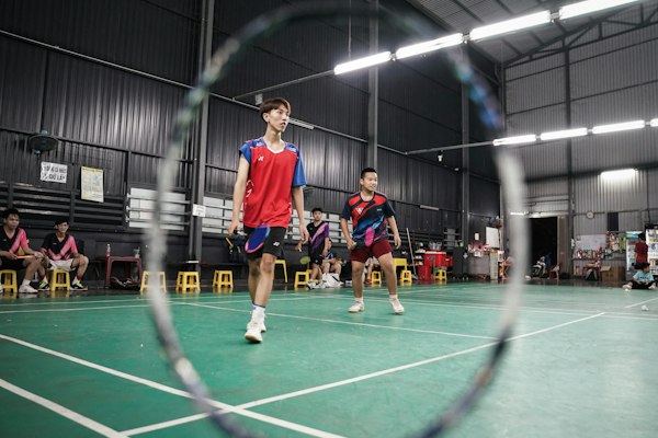 Badminton – Aufschlag